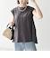 SHIPS any:〈接触冷感/汗染み防止加工/洗濯機可能〉Aライン フレンチスリーブ TEE