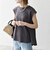 SHIPS any:〈接触冷感/汗染み防止加工/洗濯機可能〉Aライン フレンチスリーブ TEE