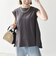 SHIPS any:〈接触冷感/汗染み防止加工/洗濯機可能〉Aライン フレンチスリーブ TEE