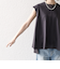 SHIPS any:〈接触冷感/汗染み防止加工/洗濯機可能〉Aライン フレンチスリーブ TEE
