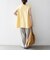 SHIPS any:〈接触冷感/汗染み防止加工/洗濯機可能〉Aライン フレンチスリーブ TEE
