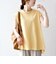 SHIPS any:〈接触冷感/汗染み防止加工/洗濯機可能〉Aライン フレンチスリーブ TEE