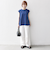 SHIPS any:〈接触冷感/汗染み防止加工/洗濯機可能〉Aライン フレンチスリーブ TEE