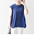SHIPS any:〈接触冷感/汗染み防止加工/洗濯機可能〉Aライン フレンチスリーブ TEE