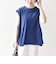 SHIPS any:〈接触冷感/汗染み防止加工/洗濯機可能〉Aライン フレンチスリーブ TEE