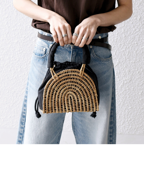 TARANGO: ハーフ ラウンド カゴ バッグ｜シップスの通販｜&mall