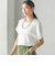 【SHIPS別注】assiette:〈手洗い可能〉プレミアム 天竺 Uネック TEE