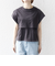 SHIPS any:〈接触冷感/汗染み防止加工/洗濯機可能〉レイヤード フレンチスリーブ TEE