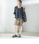 〈手洗い可能〉ダブル クロス ハーフ パンツ