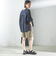 〈手洗い可能〉ダブル クロス ハーフ パンツ