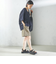 〈手洗い可能〉ダブル クロス ハーフ パンツ
