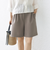 〈手洗い可能〉ダブル クロス ハーフ パンツ