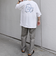 SHIPS any:〈撥水加工〉Teflon EcoElite(TM) 刺繍 バックプリント ロゴ Tシャツ◇