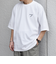SHIPS any:〈撥水加工〉Teflon EcoElite(TM) 刺繍 バックプリント ロゴ Tシャツ◇