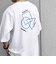 SHIPS any:〈撥水加工〉Teflon EcoElite(TM) 刺繍 バックプリント ロゴ Tシャツ◇