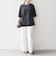 SHIPS any:〈撥水加工〉Teflon EcoElite(TM) 刺繍 バックプリント ロゴ Tシャツ◇