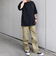 SHIPS any:〈撥水加工〉Teflon EcoElite(TM) 刺繍 バックプリント ロゴ Tシャツ◇