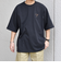SHIPS any:〈撥水加工〉Teflon EcoElite(TM) 刺繍 バックプリント ロゴ Tシャツ◇