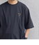 SHIPS any:〈撥水加工〉Teflon EcoElite(TM) 刺繍 バックプリント ロゴ Tシャツ◇