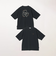 SHIPS any:〈撥水加工〉Teflon EcoElite(TM) 刺繍 バックプリント ロゴ Tシャツ◇