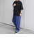 SHIPS any:〈撥水加工〉Teflon EcoElite(TM) 刺繍 バックプリント ロゴ Tシャツ◇