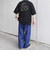 SHIPS any:〈撥水加工〉Teflon EcoElite(TM) 刺繍 バックプリント ロゴ Tシャツ◇