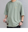 SHIPS any:〈撥水加工〉Teflon EcoElite(TM) 刺繍 バックプリント ロゴ Tシャツ◇