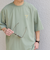 SHIPS any:〈撥水加工〉Teflon EcoElite(TM) 刺繍 バックプリント ロゴ Tシャツ◇