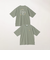 SHIPS any:〈撥水加工〉Teflon EcoElite(TM) 刺繍 バックプリント ロゴ Tシャツ◇