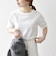 SHIPS any:〈UVカット/接触冷感/吸水速乾/洗濯機可能〉USAコットン ギャザー TEE