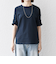 SHIPS any:〈UVカット/接触冷感/吸水速乾/洗濯機可能〉USAコットン ギャザー TEE