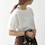 SHIPS any:〈UVカット/接触冷感/吸水速乾/洗濯機可能〉USAコットン ツイスト TEE
