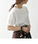 SHIPS any:〈UVカット/接触冷感/吸水速乾/洗濯機可能〉USAコットン ツイスト TEE