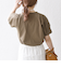 SHIPS any:〈UVカット/接触冷感/吸水速乾/洗濯機可能〉USAコットン ツイスト TEE