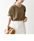 SHIPS any:〈UVカット/接触冷感/吸水速乾/洗濯機可能〉USAコットン ツイスト TEE