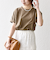 SHIPS any:〈UVカット/接触冷感/吸水速乾/洗濯機可能〉USAコットン ツイスト TEE