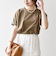 SHIPS any:〈UVカット/接触冷感/吸水速乾/洗濯機可能〉USAコットン ツイスト TEE