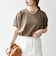SHIPS any:〈UVカット/接触冷感/吸水速乾/洗濯機可能〉USAコットン ツイスト TEE
