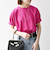SHIPS any:〈UVカット/接触冷感/吸水速乾/洗濯機可能〉USAコットン ツイスト TEE
