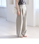 quaranciel:〈洗濯機可能〉ウーステッド ハイウエスト グルカ ワイド パンツ