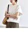 quaranciel:〈洗濯機可能〉ライト ポンチ コンパクト フレンチスリーブ TEE