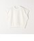 quaranciel:〈洗濯機可能〉ライト ポンチ コンパクト フレンチスリーブ TEE