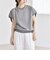 quaranciel:〈洗濯機可能〉ライト ポンチ コンパクト フレンチスリーブ TEE