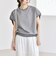 quaranciel:〈洗濯機可能〉ライト ポンチ コンパクト フレンチスリーブ TEE