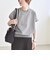 quaranciel:〈洗濯機可能〉ライト ポンチ コンパクト フレンチスリーブ TEE