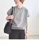 quaranciel:〈洗濯機可能〉ライト ポンチ コンパクト フレンチスリーブ TEE