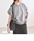 quaranciel:〈洗濯機可能〉ライト ポンチ コンパクト フレンチスリーブ TEE