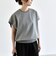 quaranciel:〈洗濯機可能〉ライト ポンチ コンパクト フレンチスリーブ TEE