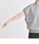 quaranciel:〈洗濯機可能〉ライト ポンチ コンパクト フレンチスリーブ TEE