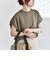 quaranciel:〈洗濯機可能〉ライト ポンチ コンパクト フレンチスリーブ TEE